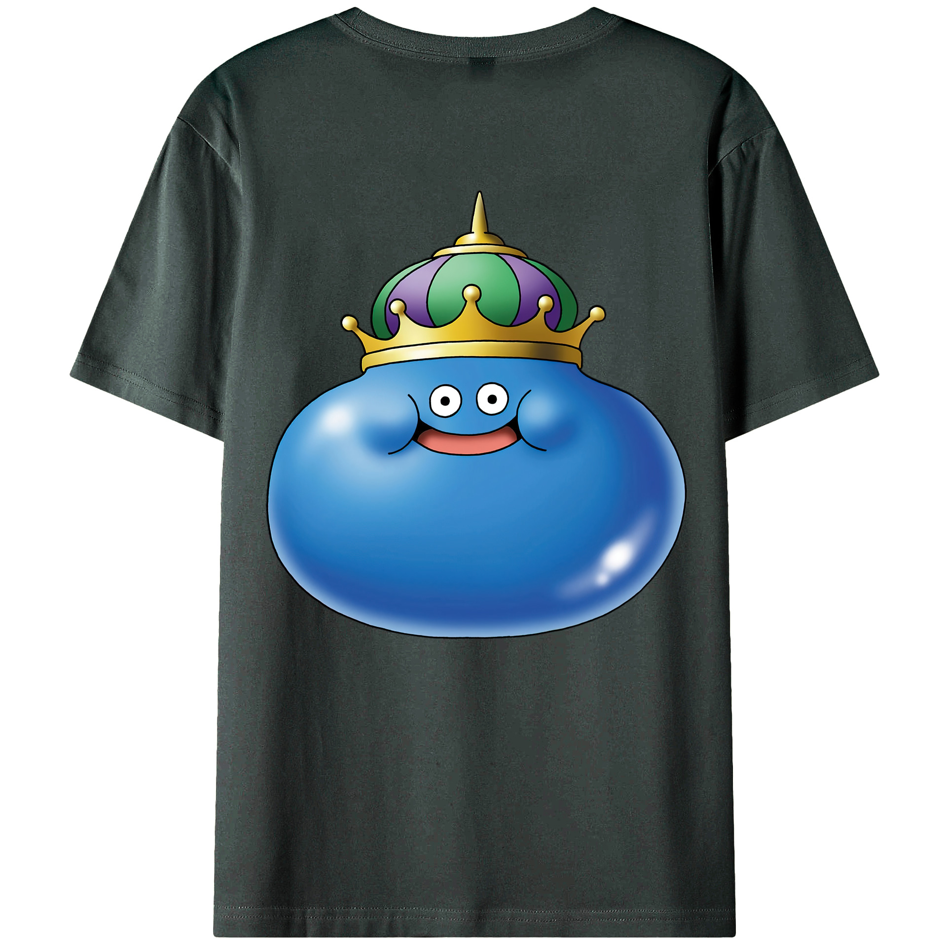 （画像用） ドラゴンクエスト Doragon Kuesuto Dragon Quest 綿100％ メンズ半袖Tシャツ（バックプリント） 通気性